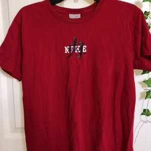 Red Vintage Nike Short Sleeve T-Shirt